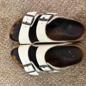 Birkenstock White Double Strap Sandals Size 39